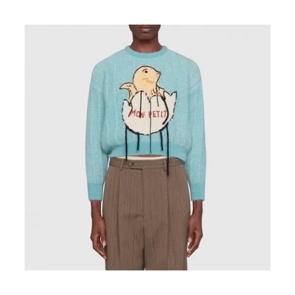 Gucci 2020 Womens Logo Crew-neck Sweaters - 구찌 202… - 1