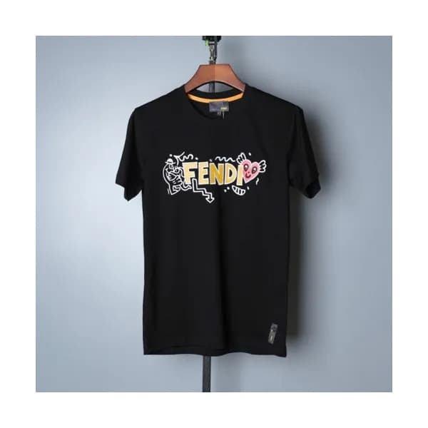 [펜디]Fendi 2021 Mens Logo Casual Short Sleeved Tshi… - 1