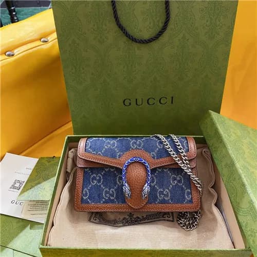 [구찌]Gucci 2021 GG Denim Mini Dionysus Shoulder Bag… - 1