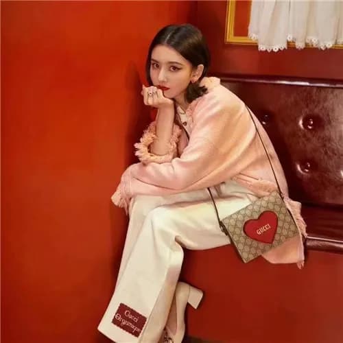 [러블리]Gucci 2021 Heart Shoulder Bag,20.5cm,GUB1293 … - 1