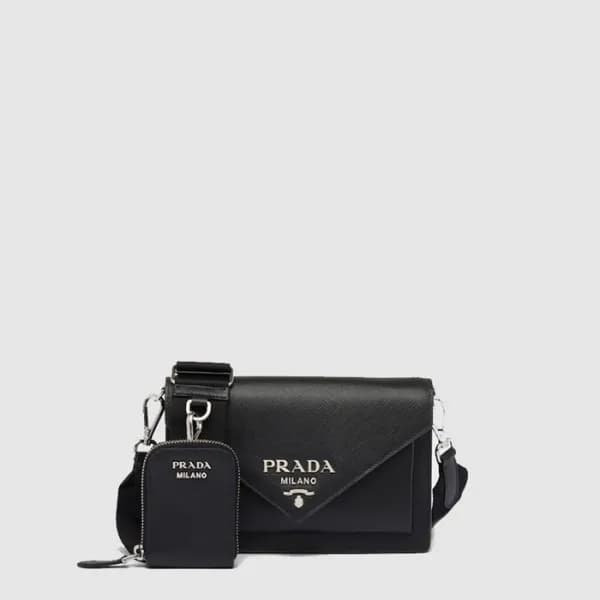 프라다 여성 더미니 엔벌로프 백 1BP020 - Prada Womens Mini Envel… - 1