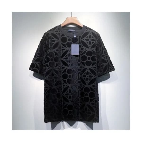 Louis vuitton Mm/Wm Logo Short Sleeved Tshirts Bl… - 1