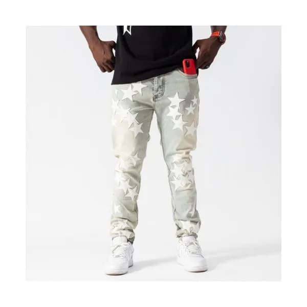 Amiri Mens Trendy Denim Pants Blue - 아미리 2021 남성 … - 1