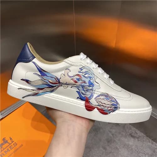 Hermes 2021 Men's Leather Sneakers,HERS0483 - … - 1
