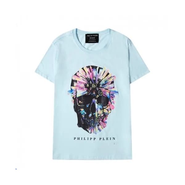 Philipp Plein Mens Logo Cotton Short Sleeved Tshir… - 1