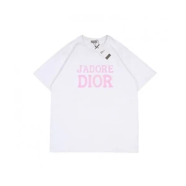 Dior Mm/Wm Casual Crew-neck Short Sleeved Tshirts… - 1