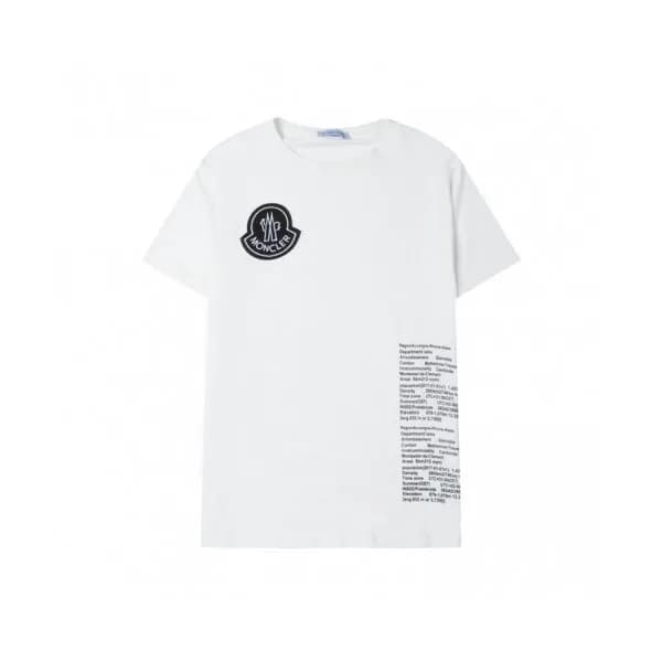 Moncler Mens Logo Crew-neck Short Sleeved Tshirts… - 1