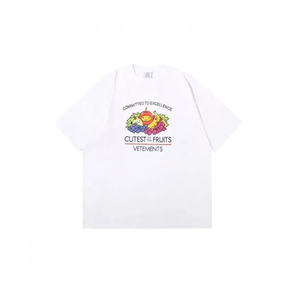 Vetements Mm/Wm Printing Logo Cotton Short Sleeve… - 1