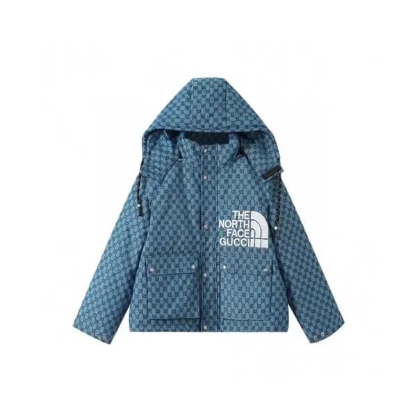 Gucci Mm/Wm Logo Casual Duck Down Padding Blue - … - 1