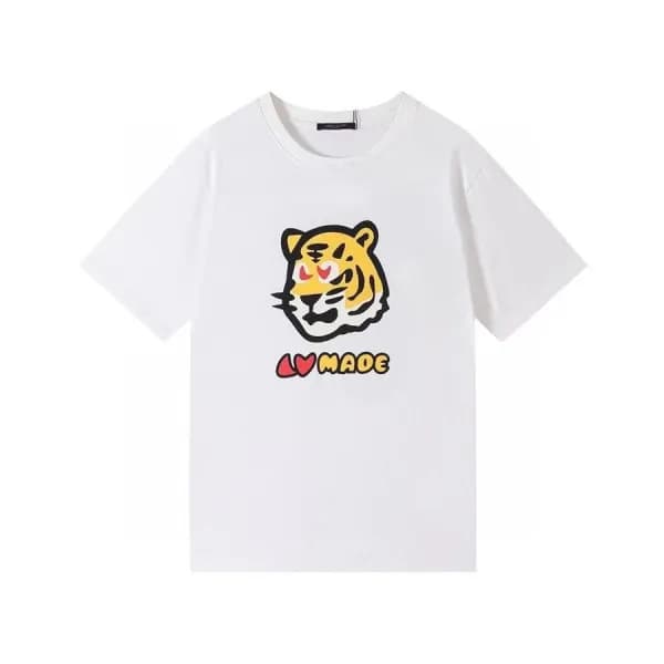 루이비통 남성 크루넥 화이트 반팔티 - Mens White Tshirts - lou0397… - 1