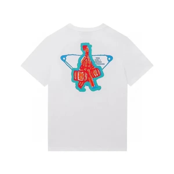 프라다 남성 크루넥 화이트 반팔티 - Mens White Tshirts - Pra02627… - 1