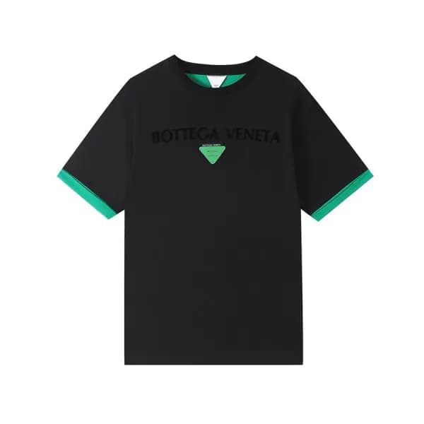 보테가 남성 크루넥 블랙 반팔티 - Mens Black Tshirts - bot0253x - 1