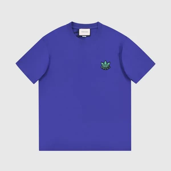 구찌 남/녀 블루 크루넥 반팔티 - Unisex Blue Tshirts - guc04891… - 1