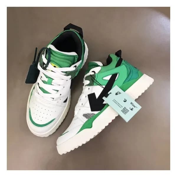 오프화이트 남성 시그니처 그린 스니커즈 - Mens Green Sneakers - off0… - 1