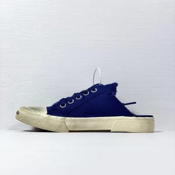 발렌시아가 남/녀 클래식 블루 스니커즈 - Unisex Blue Sneakers - bal… - 1