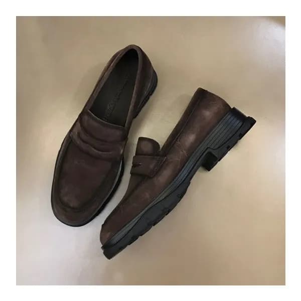 알렉산더맥퀸 남성 히든 브라운 로퍼 - Mens Brown Loafer -alx0176x - 1