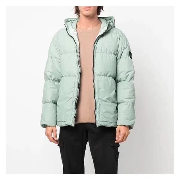 스톤아일랜드 남성 민트 구스다운 패딩 - Stone Island Mens Mint Padd… - 1