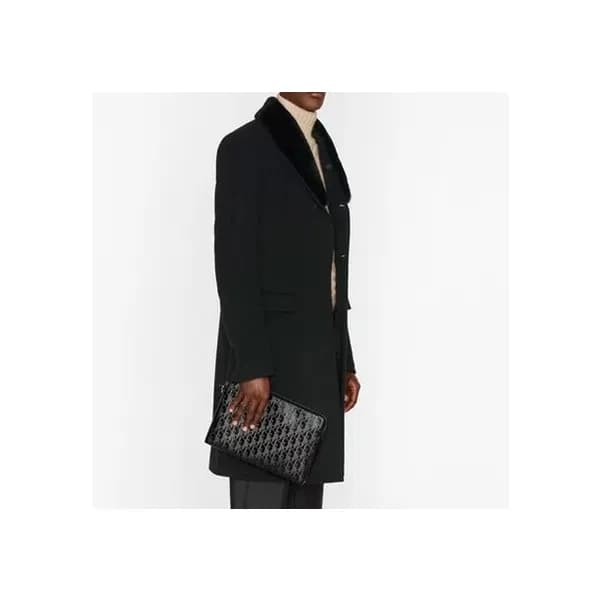 디올 남성 블랙 오블리크 클러치 - Dior Mens Black Oblique Clutch… - 1