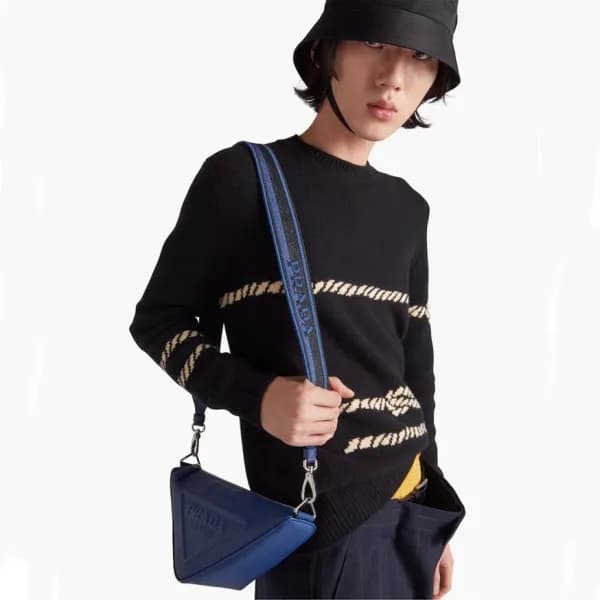 프라다 남성 블루 크로스백 - Prada Mens Blue Cross Bag - pr238… - 1