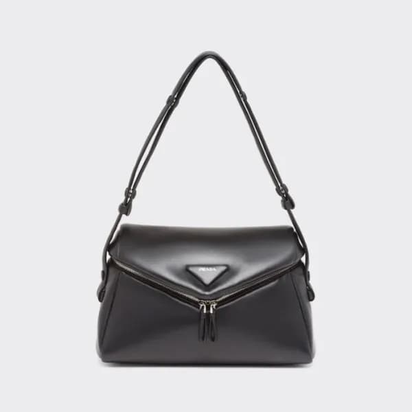 프라다 여성 블랙 숄더백 - Prada Womens Black Shoulder Bag - … - 1