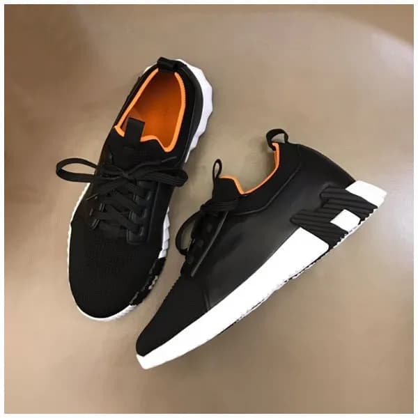 에르메스 남성 블랙 스니커즈 - Hermes Mens Black Sneakers - he5… - 1