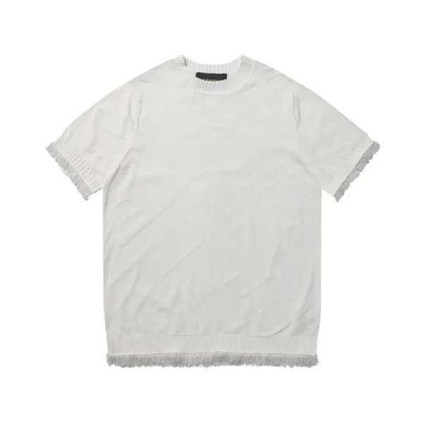 펜디 남성 화이트 크루넥 반팔티 - Fendi Mens White Short sleeved… - 1