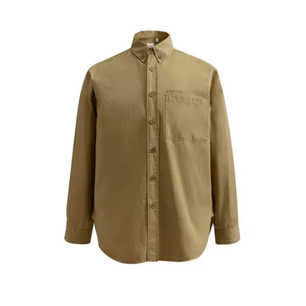 버버리 남성 베이직 카멜 셔츠 - Burberry Mens Camel Tshirts - b… - 1