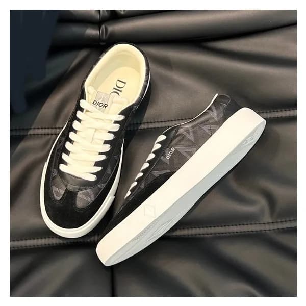 디올 남성 블랙 스니커즈 - Dior Mens Black Sneakers - di449x - 1