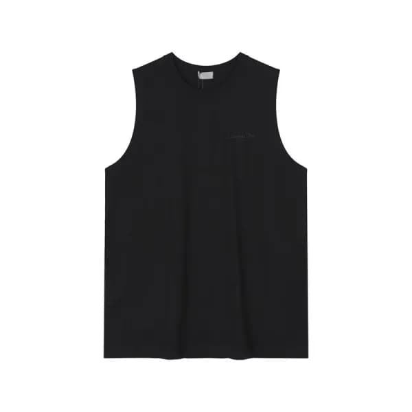 디올 남성 블랙 크루넥 나시 - Dior Mens Black Sleeveless Tshir…