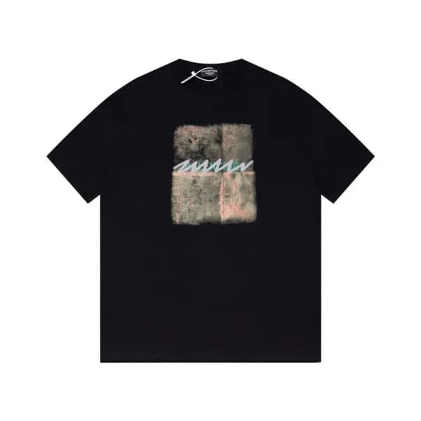 발렌시아가 남성 블랙 크루넥 반팔티 - Balenciaga Mens Black Short … - 1