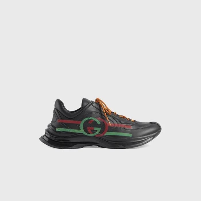 구찌 남/녀 런 블랙 스니커즈 【매장-160만원대】 - Gucci Unisex Black … - 1