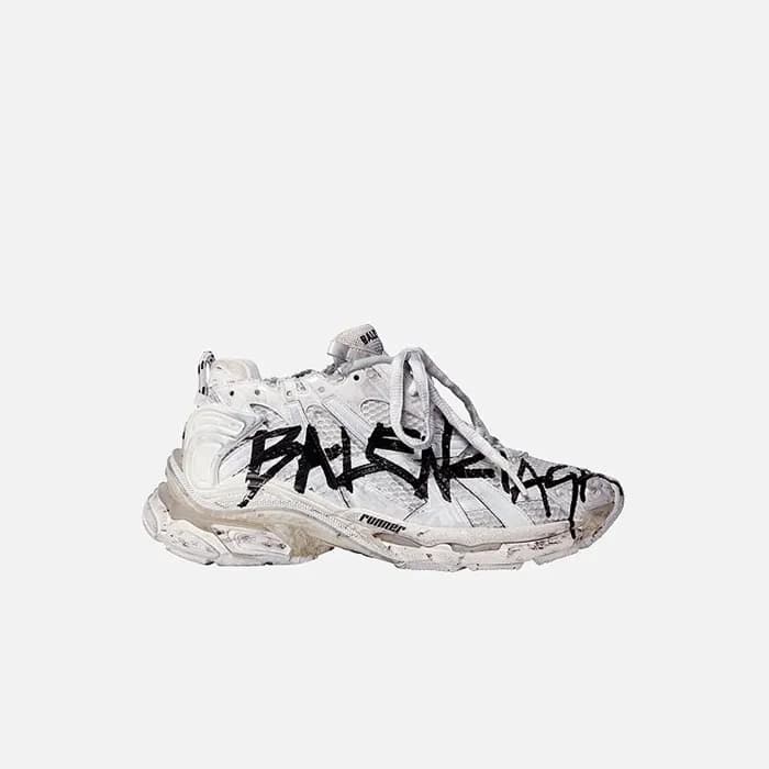발렌시아가 남/녀 러너 그래피티 화이트 스니커즈 【매장-190만원대】 - Balenciag… - 1
