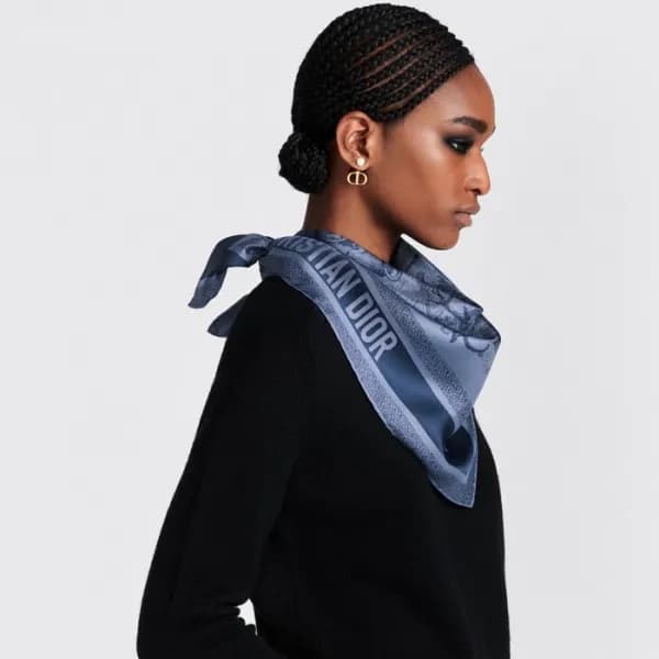 디올 여성 블루 스카프 - Dior Womens Blue Scarf - acc843x - 1