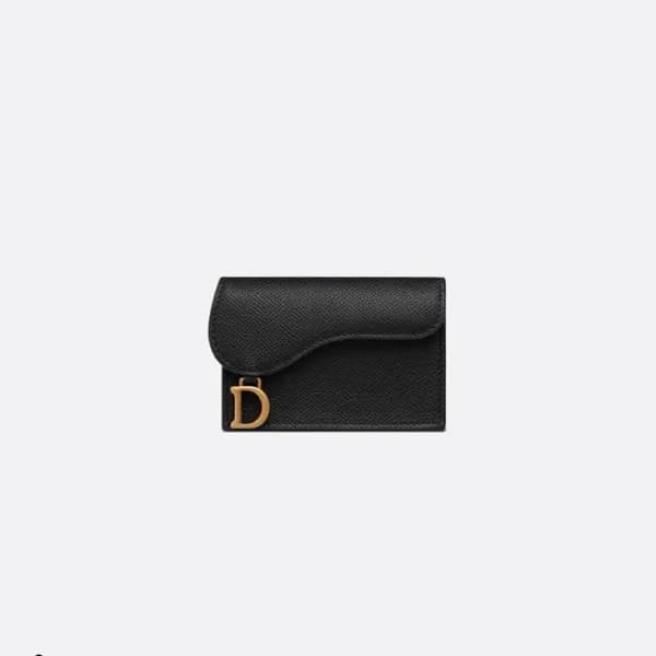 디올 여성 블랙 카드 지갑 - Dior Womens Black Card Wallet - d… - 1
