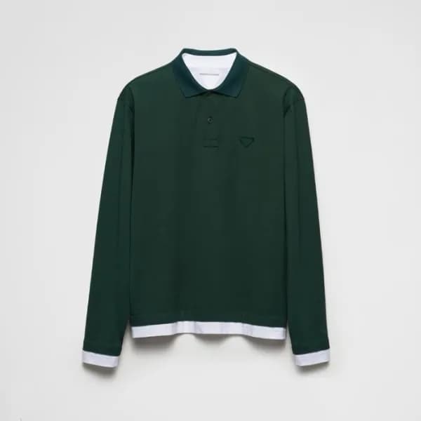 프라다 남성 폴로 긴팔티 - Prada Mens Polo Tshirt - prc2724x - 1