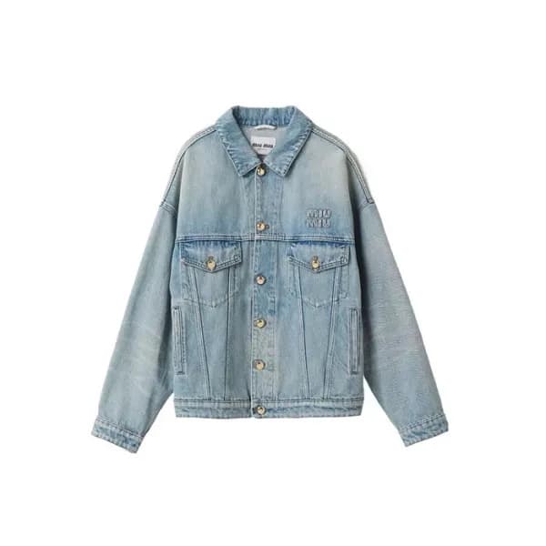 미우미우 여성 데님 자켓 - Miumiu Womens Denim Jacket - mic31… - 1