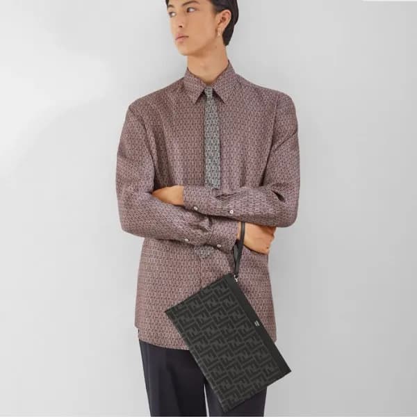 펜디 남성 FF 클러치 - Fendi Mens FF Clutch - ysb3275x - 1