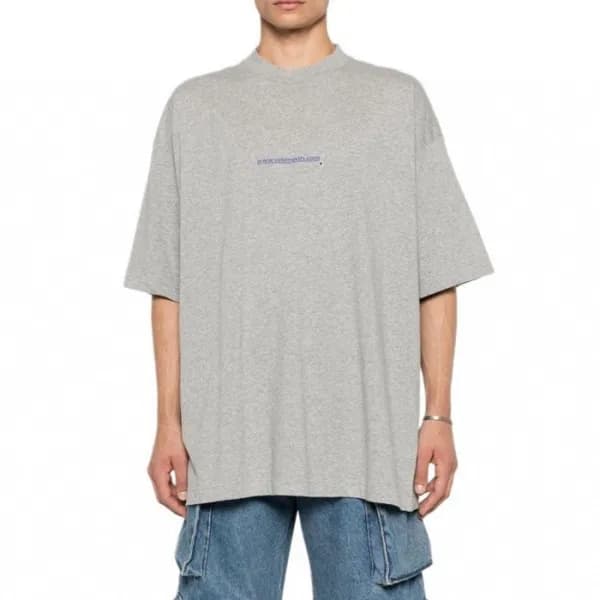 베트멍 남/녀 라운드 반팔 티셔츠 - Vetements Unisex Over Size Ts… - 1