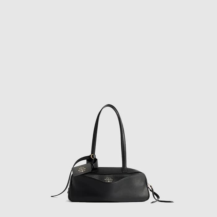 발렌시아가 여성 캐리 볼링백 스몰 블랙 - Balenciaga Womens Carry Bo… - 1