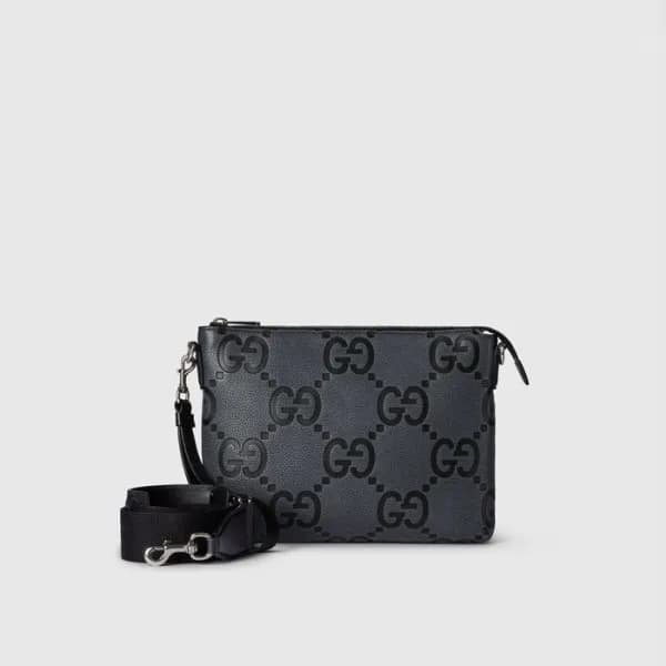 구찌 남성 GG 점보 미디엄 크로스백 - Gucci Mens GG Jumbo Medium … - 1