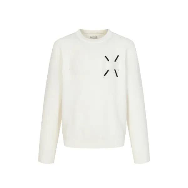 메종 마르지엘라 남성 라운드 니트 - Maison margiela Mens Round Kn… - 1