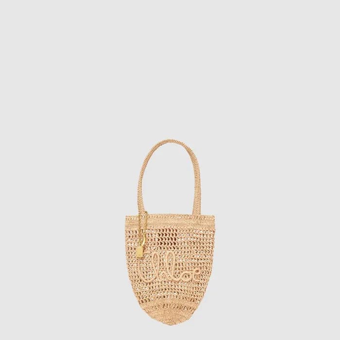 끌로에 여성 라피아 스몰 Summer Banana 토트백 - Chloe Womens Raf… - 1