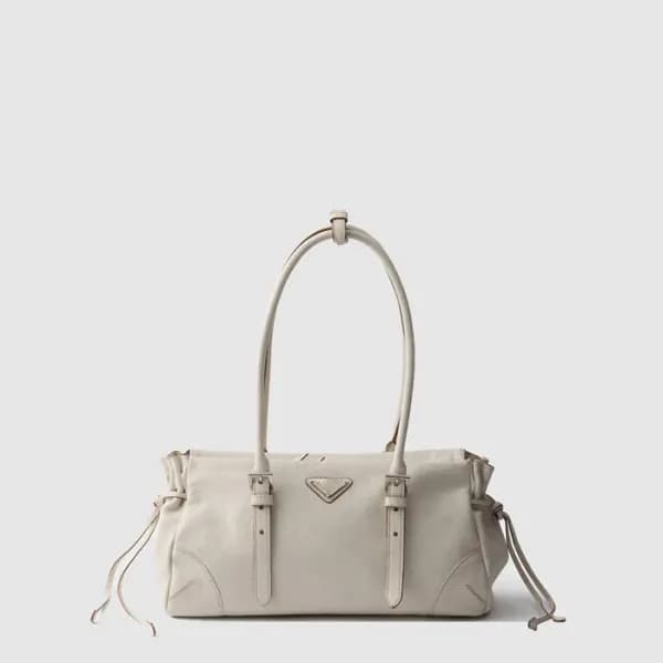 프라다 여성 보니 미디엄 앤티크 가죽 토트백 1BG628 - Prada Womens Bon… - 1