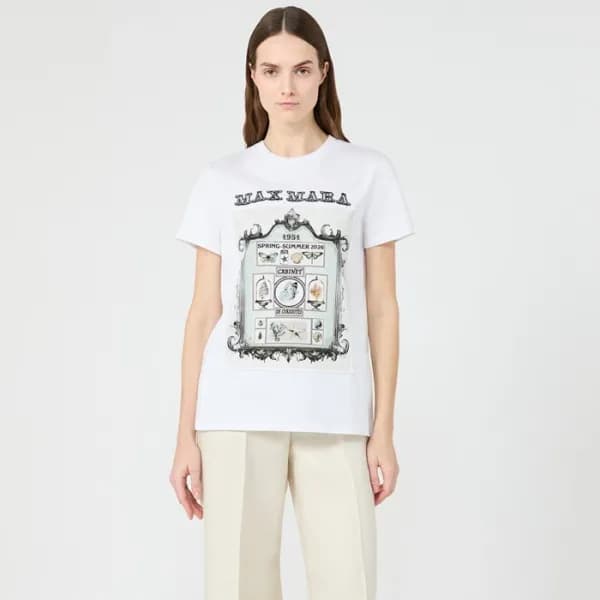 막스마라 여성 크루넥 반팔티 - Maxmara Womens Round Tshirt - ma… - 1