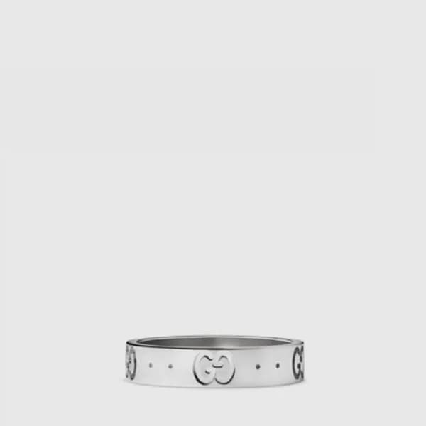 구찌 남성 다이애그널 인터로킹 G 반지 - Gucci Mens Diagonal Interl… - 1