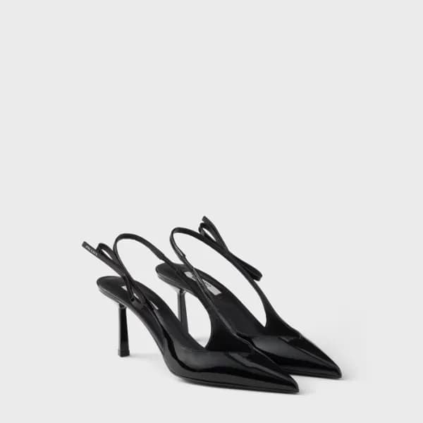 프라다 여성 보우 폰티드 토 슬링백 펌프스 - Prada Womens Bow Ponted … - 1