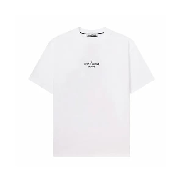 스톤아일랜드 남성 라운드 반팔 티셔츠 - Stone Island Mens Round Tsh… - 1