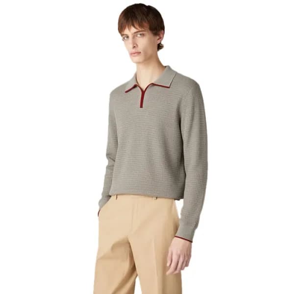 로로피아나 남성 폴로 스웨터 - Loro Piana Mens Polo Sweater - lpc17263x - 1