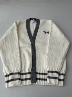Thom Browne 톰브라운 남성 브이넥 가디건 - Thom Browne Mens V-neck Cardigan… 검수 사진 2