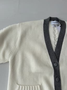 Thom Browne 톰브라운 남성 브이넥 가디건 - Thom Browne Mens V-neck Cardigan… 검수 사진 3